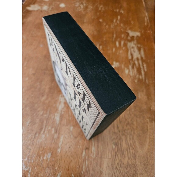 Halloween Wooden Sign Decor New Enter If You Dare Skull Creepy Skeleton - Picture 7 of 7